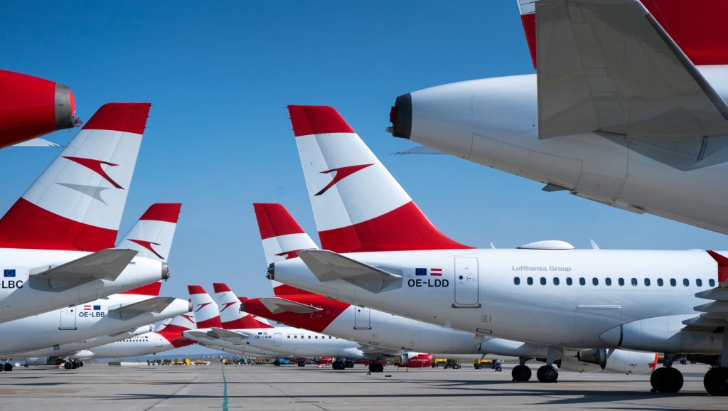 Flugzeuge am Boden